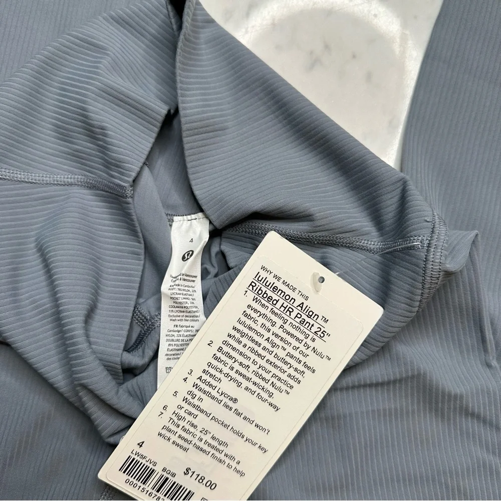 Lululemon Align Ribbed HR Pant 25” - Belgian Blue - Picture 3 of 4